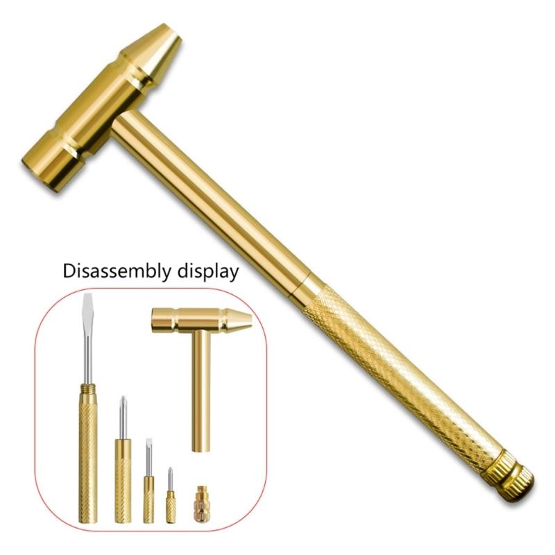Hammer Screwdriver 6 in 1 Small Hammer Screwdriver Tool Multitool Hammer Hand Tool Hammer Set with Screwdriver Hammer