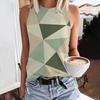 Women's Casual Round Neck Vest Off Shoulder Y2k Sleeveless Vest Women's Top Clothing