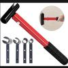 Door Hinge Adjustment Tool, 4 In 1 Hinge Gaps Adjusting Wrench for Residential Commercial Hinges Benders Tool Adjustable