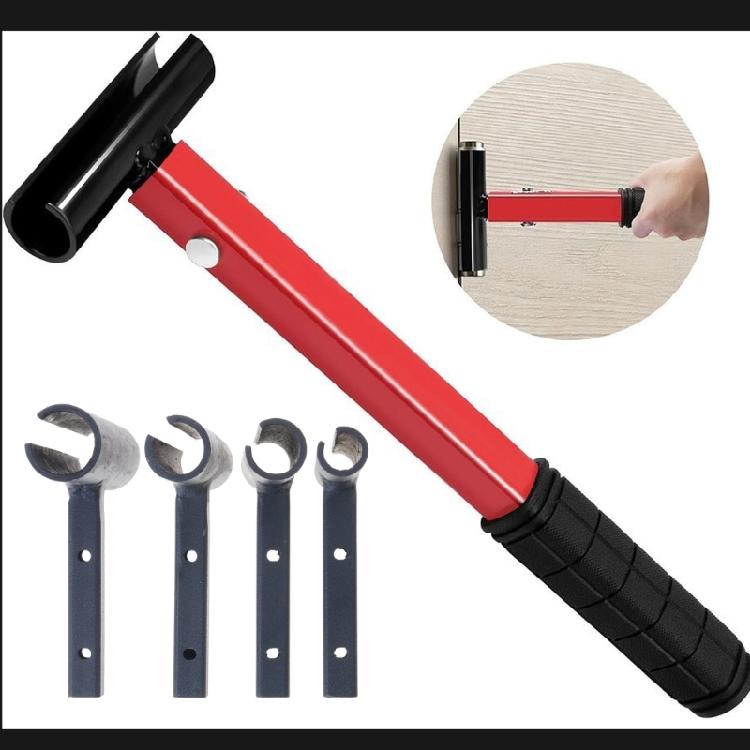 Door Hinge Adjustment Tool, 4 In 1 Hinge Gaps Adjusting Wrench for Residential Commercial Hinges Benders Tool Adjustable