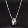 Brand All-Match Ring Necklace Dual-Use Men'S Pendant Simple Women'S Hip-Hop Personality Titanium Steel Accessories