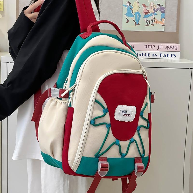 School bag student backpack middle school student bag large capacity casual backpack college style backpack tide