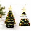 Christmas Tree Night Light Ornament, Small Battery Operated Tabletop Decoration for Christmas Holiday, Batteries Not Included