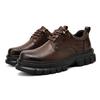 Fashion Thick soled men's leather shoes Leisure Business British Style Dress up party high-quality Adult Classic Black shoes Hot New