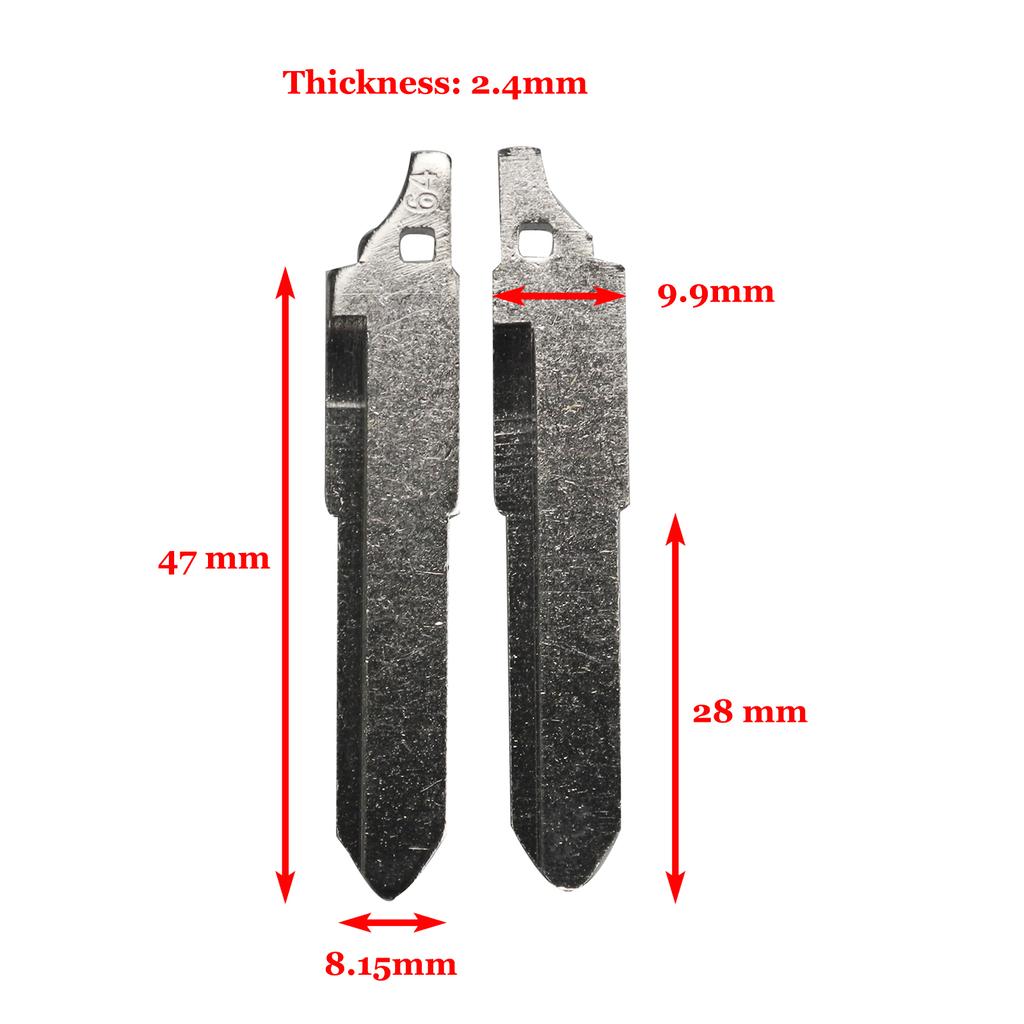 jingyuqin 10ps #09 27 64 No.145 Flip Remote Key Blade For Mazda 3 5 6 m6 rx8 mx5 Miata CX-7 CX-9 RX-8 CX-9 KD key Blank Replace