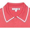 Uniqlo X JW Anderson Collaboration SS23 Spring Summer Series Striped Print Polo Neck Short Sleeve Knit Top Women Tops Pink 460652-12