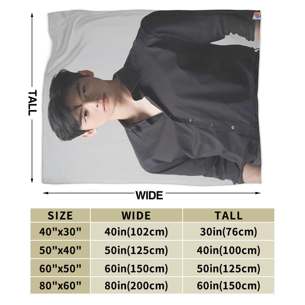 Soft Warm BlanketGirls Boys Travel Cha Eun Woo Throw Blanket Flannel Bedspread For Outdoor Funny Sofa Bed Cover