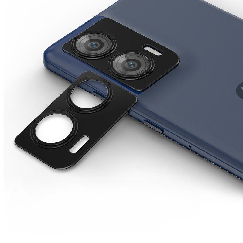 

Для Motorola Moto Edge 50 Fusion Защитные накладки на объектив камеры из алюминиевого сплава Металлическое кольцо-наклейка для MOTO Edge50Fusion Пленочное покрытие Moto Edge 50 Fusion чёрный