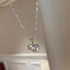 Classical Light Luxury Gourd Necklace Creative Glossy inlay Diamond 925 Silver Pendant Wedding Charms Clavicle Chain Jewelry