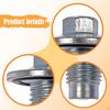 Oil Pan Drain Plug 090-211 55568037 Metal for Chevrolet Volt 2011-2015