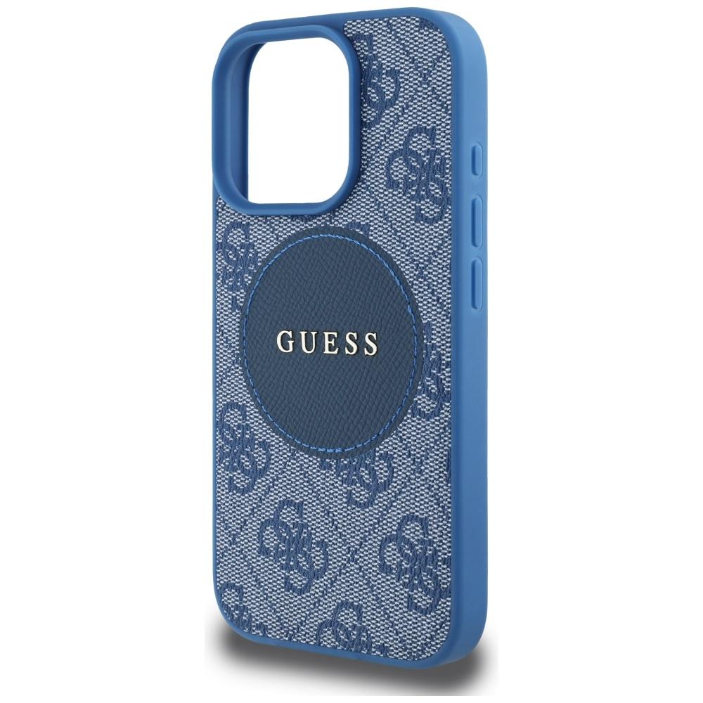 Guess 4G Circle Classic Logo Case        Magsafe For iPhone 16 Pro Blue