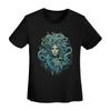 Antikes Griechenland Medusa Gorgone Vintage Stil T-Shirt Damen Kurzarm T-Shirts Rundhalsausschnitt Streetwear Sommer T-Shirts Streetwear