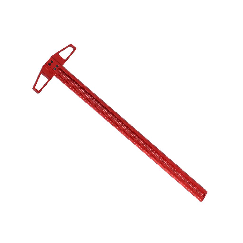 T Type Woodworking Ruler Hole Positioning Scribing Gauge Aluminum Alloy Measuring Tool for Carpenter(600mm(T600) )