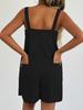 2025 European Summer Women's Loose Solid Color Strappy Overalls