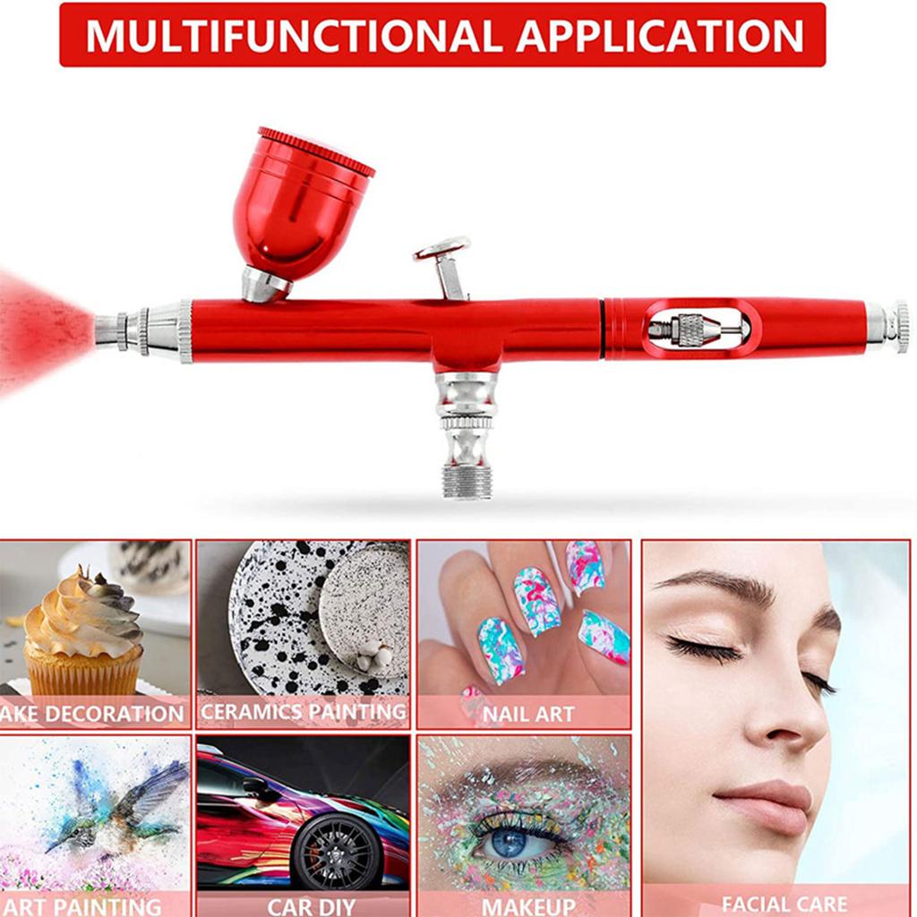 0.3mm Nozzles Double-Action Airbrush for Cake Decorating Painting Pattern Model Airbrush Multifunctional Gravity Feed