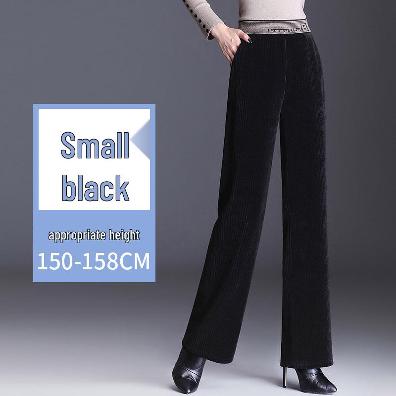 

B-Waist Corduroy Wide-Leg Pants for Women with Fleece Lining, Trendy and Fashionable XXXL