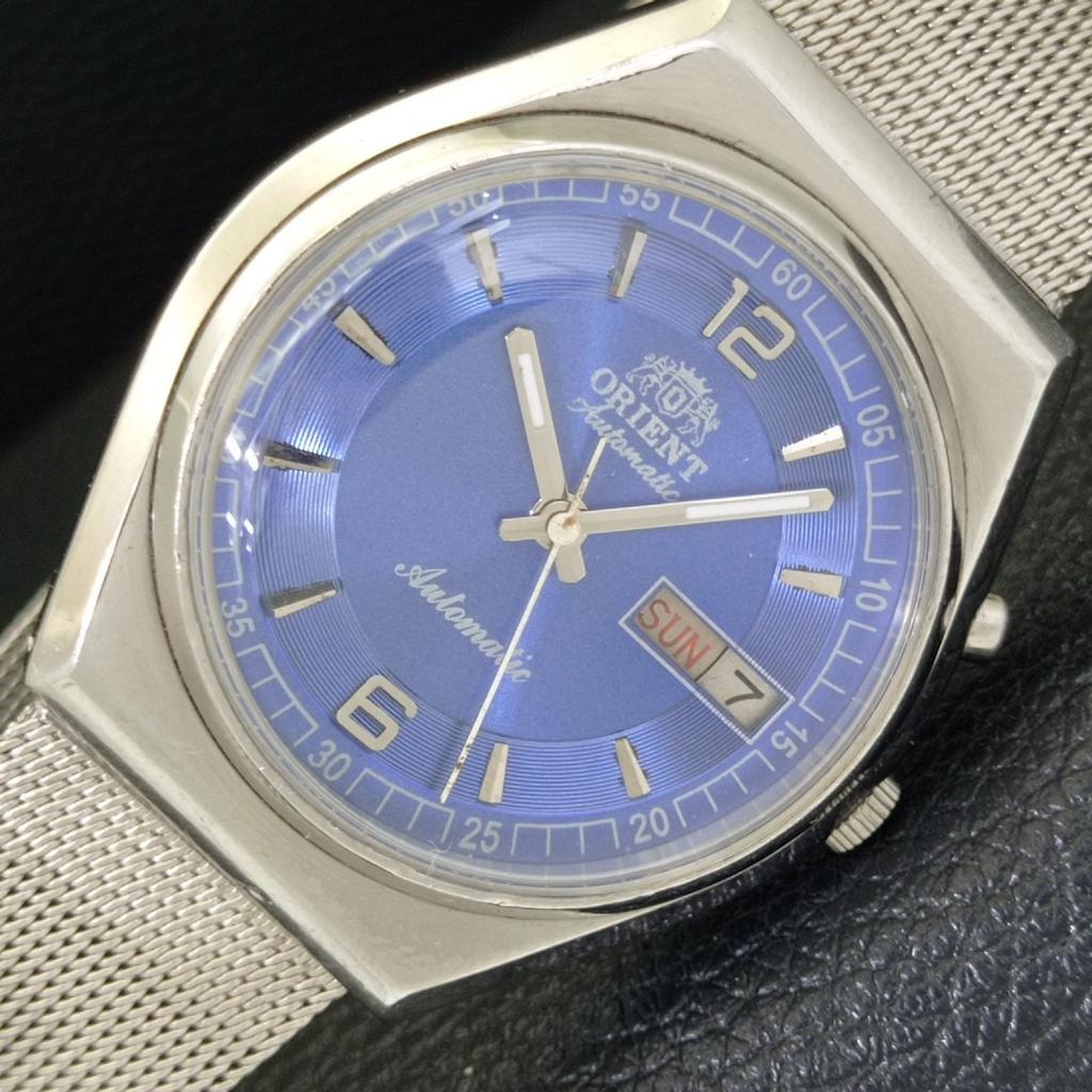 

ВИНТАЖНЫЕ МУЖСКИЕ ЧАСЫ ORIENT AUTOMATIC 46941 ЯПОНИЯ С СИНИМ ЦИФЕРБЛАТОМ a700694-5 R204-a700694