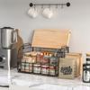 2 Set Stackable Wire Basket with Openable Top for Kitchen Counter Pantry Organizer Storage Bin for s Potatoes Fruits Veggies Br