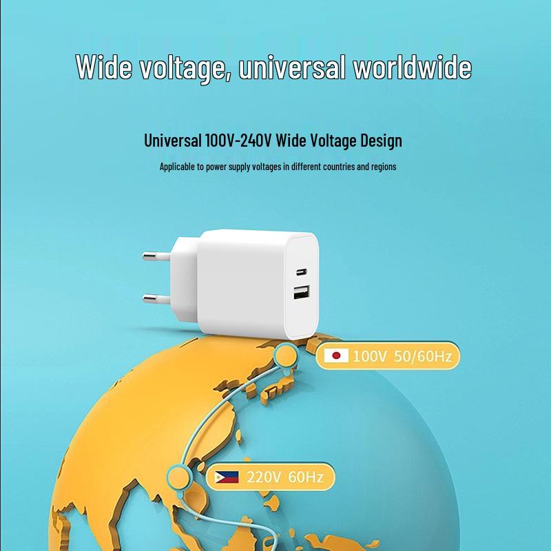 Korean Standard 20W Dual Port Charger - KC Certified Fast Charging A+C Ports
