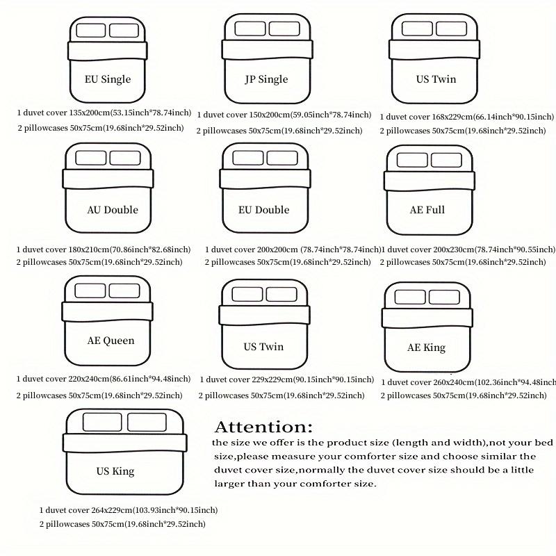 3pcs 100% Cotton Duvet Cover Set (1*Duvet Cover + 2*Pillowcase, Without Core), Korean Lace Bedding Set, Soft Comfortable