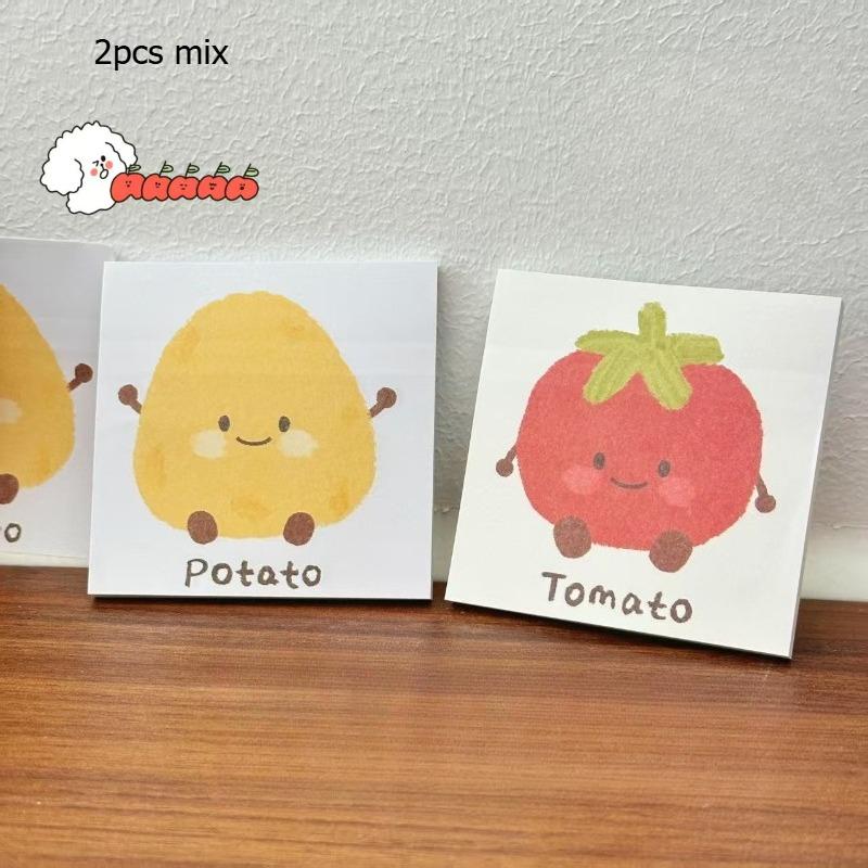 Gift Cartoon Expression Thickened Paper Sticky Leaking Students High Looking Creative Supplies Notepad Kawai Stationery Lovely