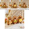Plush Groundhog Keychain Toy With Pp Cotton Filling For Kids Rewards And Bag Decor
