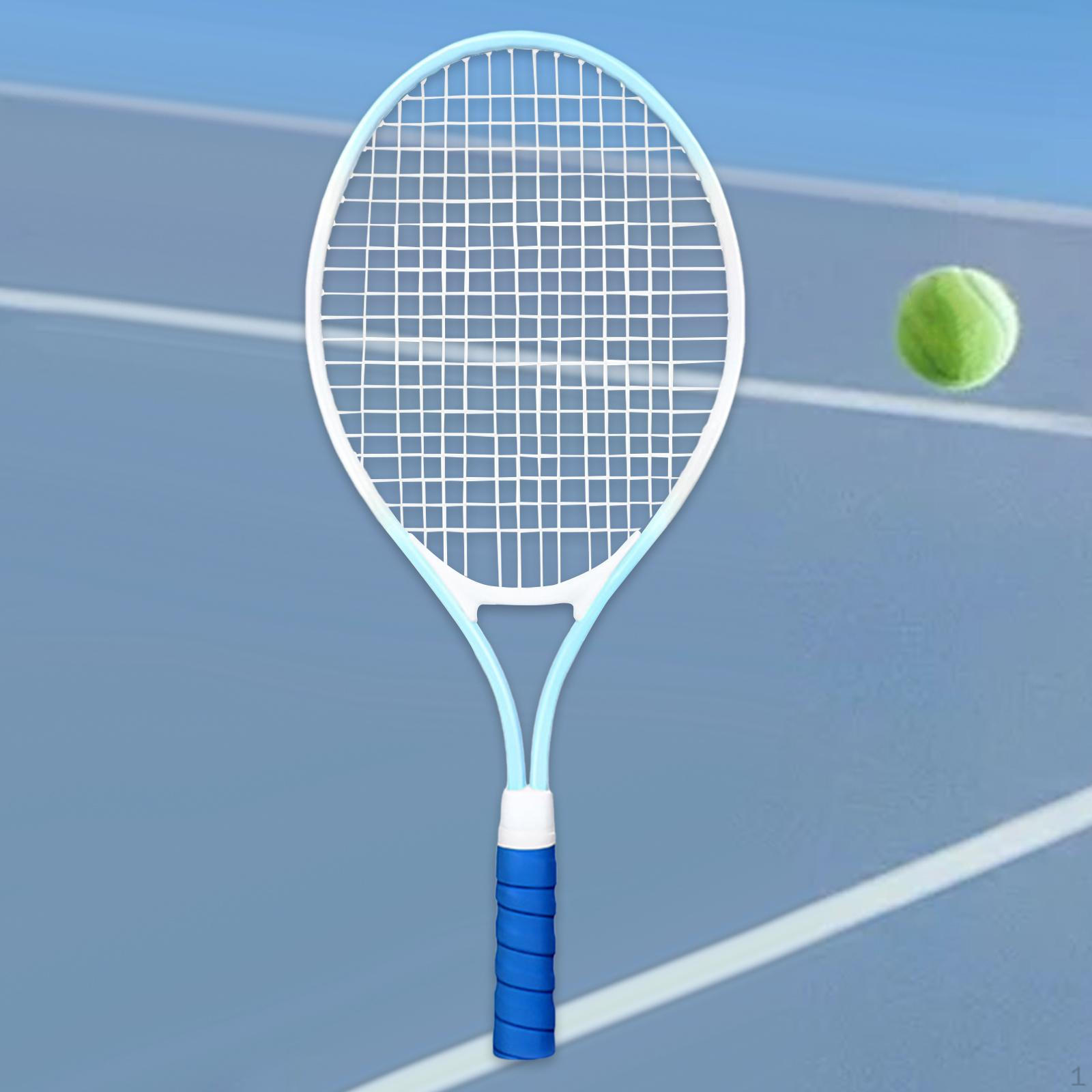 

Детская теннисная ракетка для тренировок с рамой из железного сплава Blue Handle