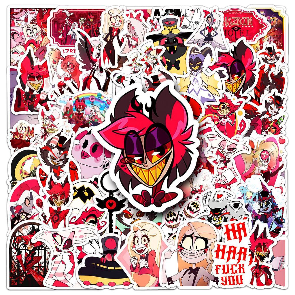 50 Sheets Cartoon Animation Waterproof Decorative Stickers for Notebooks & Phones