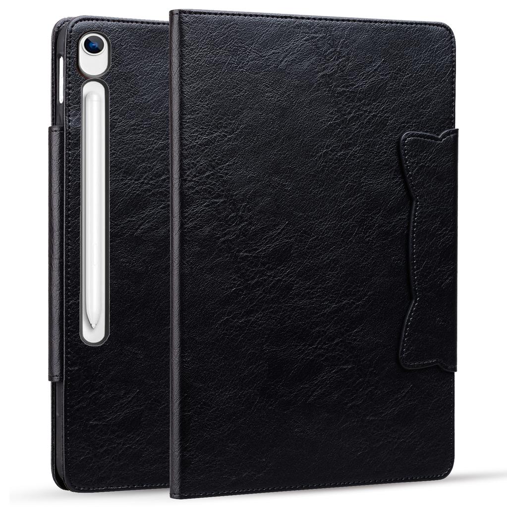 Tablet Case For Samsung Galaxy Tab S10 Lite / Tab S10 FE / Tab S9 FE Cat Buckle Closure Leather Protective Stand Cover