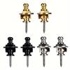 Miwayer Guitar Strap Locks 2PCS Premium Alloy Metal Security Locking Buttons Pins for Acoustic Bass Guitar Strap Retainer System