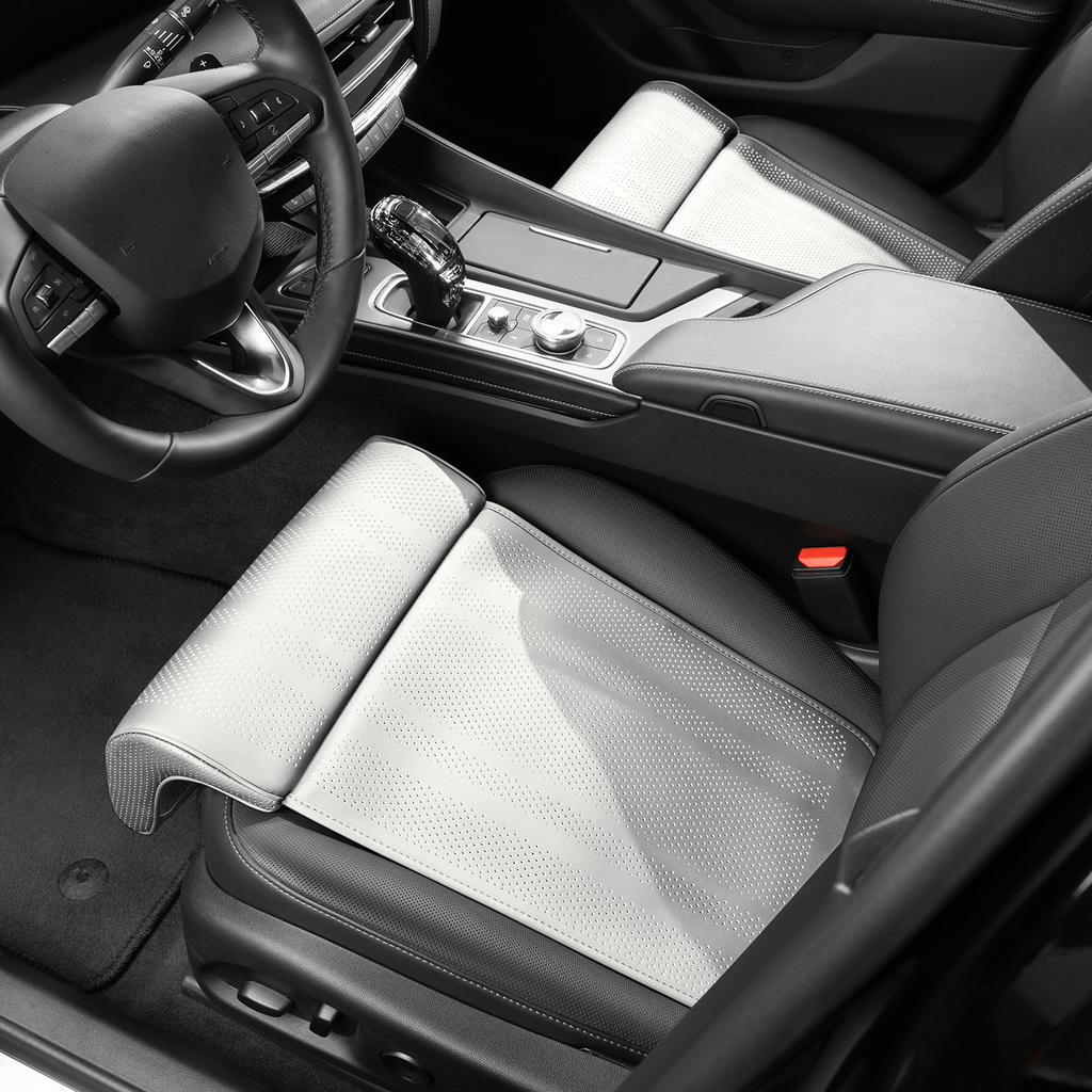For Seat Tarraco Arona Ateca Ibiza Toledo Mii Leon Arosa Exeo ST FR Leather Car Seat Pad Leg Support Pillow Cover Memory Foam
