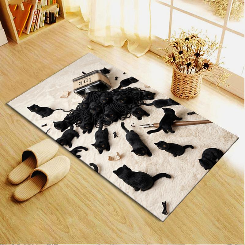 2025 New Plush Cat Carpet Rug for Living Room Bedroom Home Sofa Decoration,Kids Play Non-slip Floor Mat