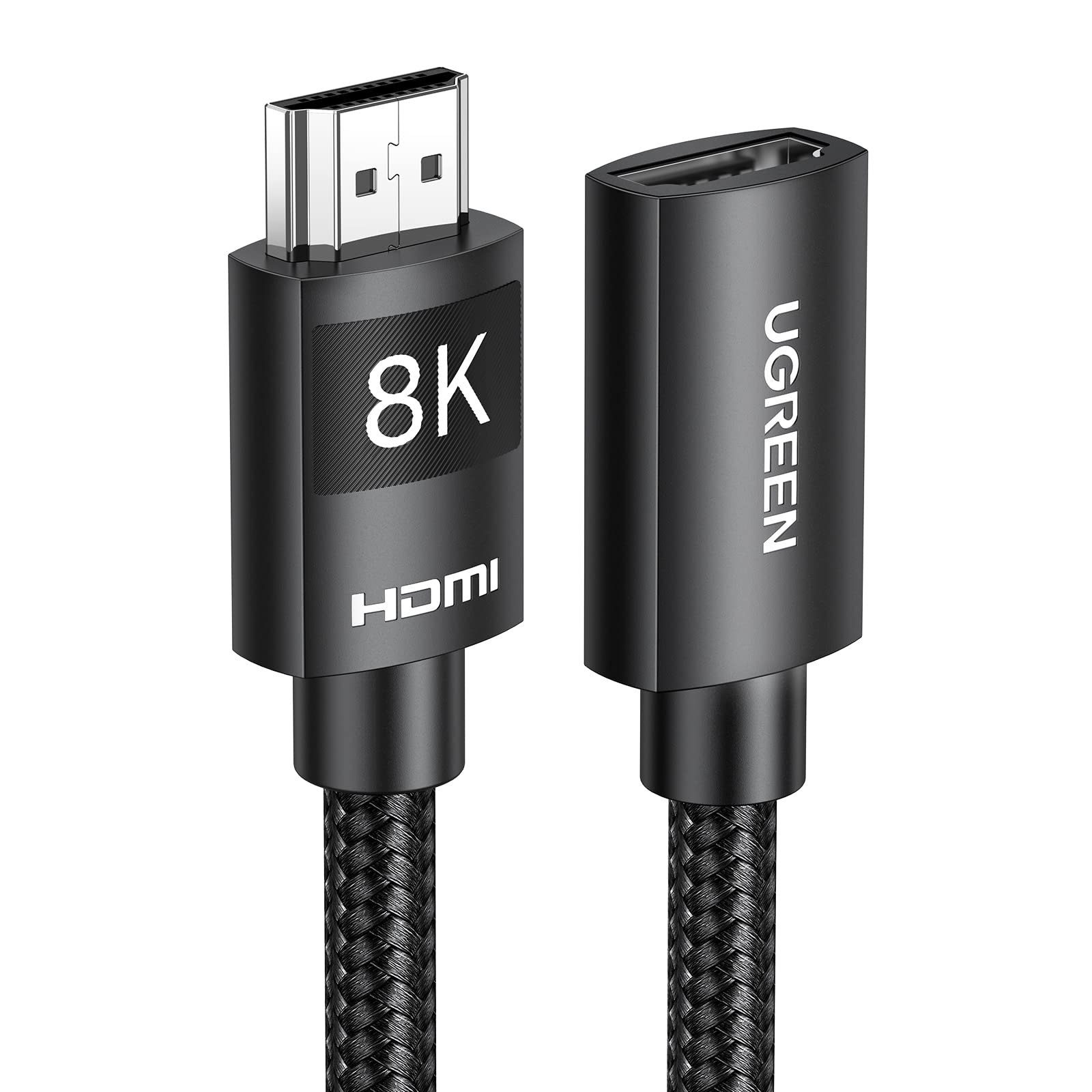 

UGREEN 8K HDMI удлинительный кабель удлинитель 8K совместимый 48 Гбит/с 8K 60 Гц удлинительный кабель 3D HDR поддерживает eARC совместимый с MacBook Мужской на женский
