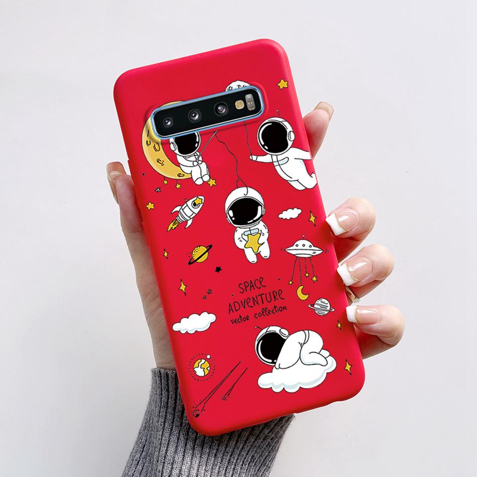 Für Samsung Galaxy S10 Plus Hülle SM-G975F Astronaut Handyhülle Für Samsung S10 S10E SM-G973F SM-G970F S 10 S10Plus S10e Bumper