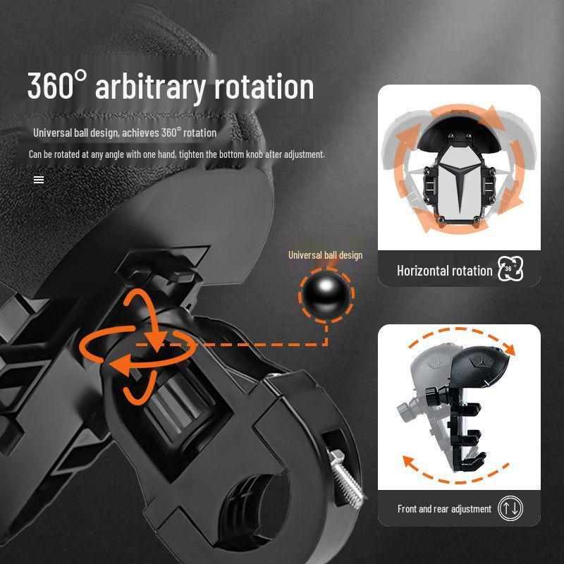 Motorrad/Fahrrad Wasserdichte Stoßfeste Handyhalterung mit Sonnenschutz für Navigation