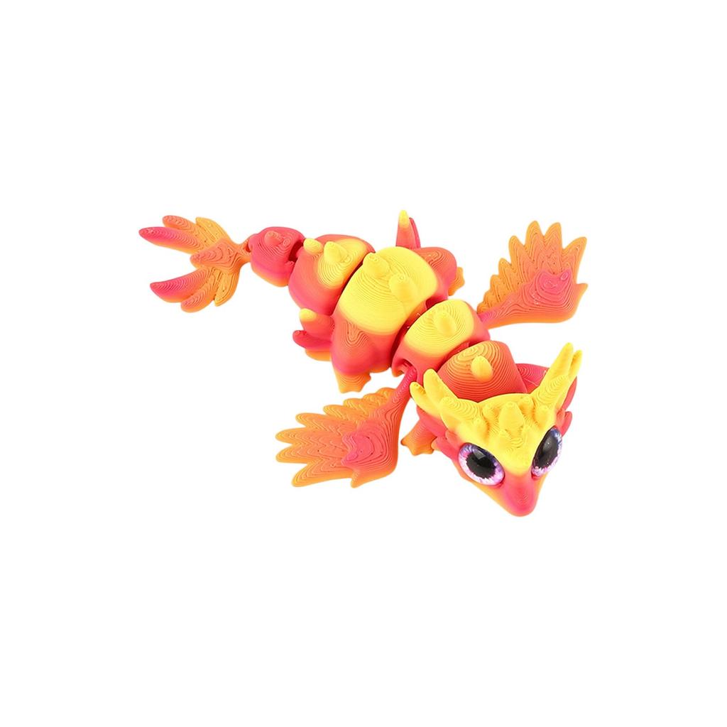 3D Printed Flying Dragon Crafts Ornaments Gifts Creative Hand-made Animal Joint Activity Model Ornaments Toys