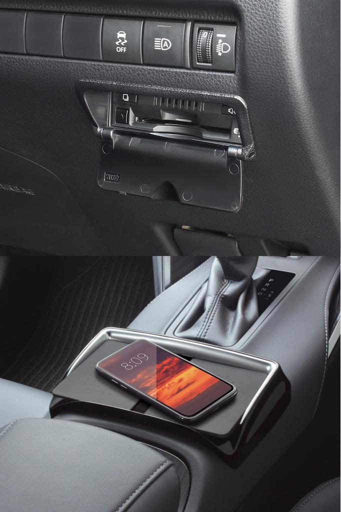 Tsuchiya Yac Console Tray with ETC Cover Set for 80 Series Toyota Harrier Vehicle-Specific Built-in (SY-HR15/SY-HR16)