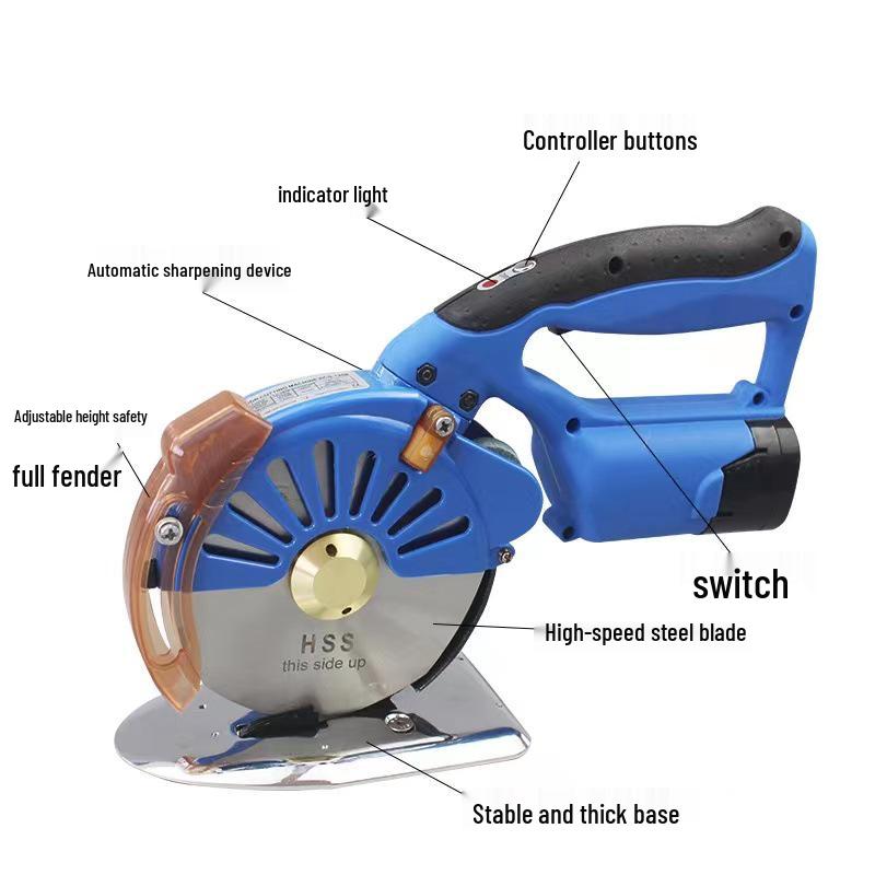 Brushless Electric Servo Cutting Machine with Round Knife and Speed Control