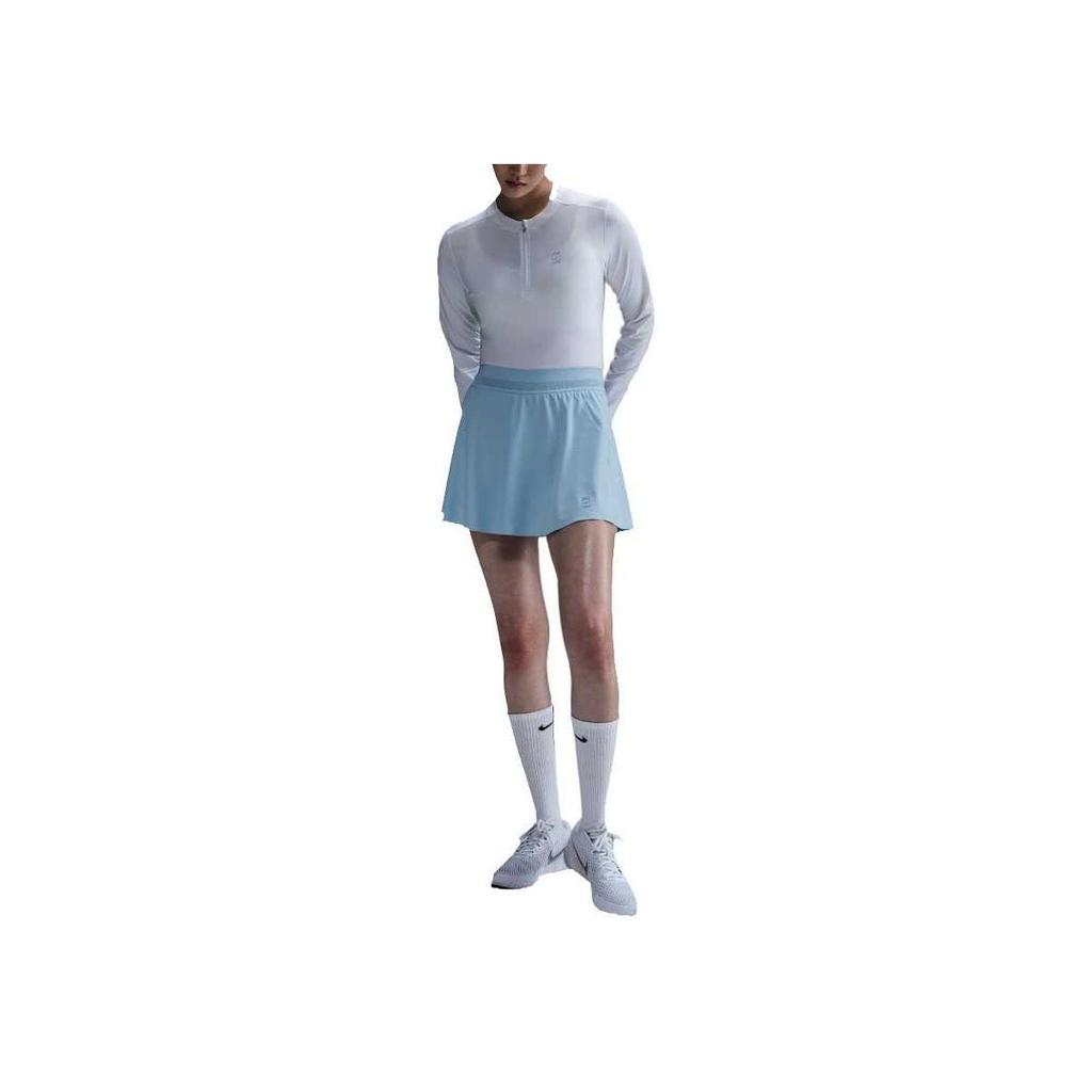 Nike Court Advantage Dri-Fit Comfortable Soft Skin-Friendly Fashion Casual Skirt Women Skirts Mind-Blue FZ6730-422