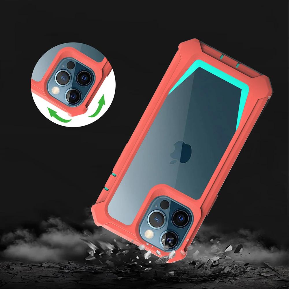 Rüstungs Case für Samsung Galaxy S25 S24 S23 S22 S21 Ultra Plus 5G S20 Note 20 10 Hülle Anti-Fall Schutz Air-bag Klare Schale Fundas