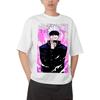 Jujutsu Kaisen Yuji Itadori Anime Black T-Shirt Comfortable Fashion Vintage Double-Sided Band Graphic Print Women And Men T-shirts