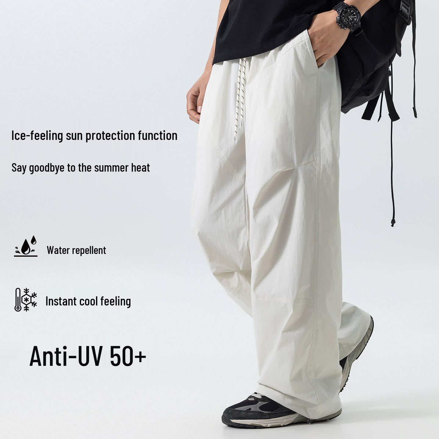Men s Casual Loose-Fit Drawstring Outdoor Pants L