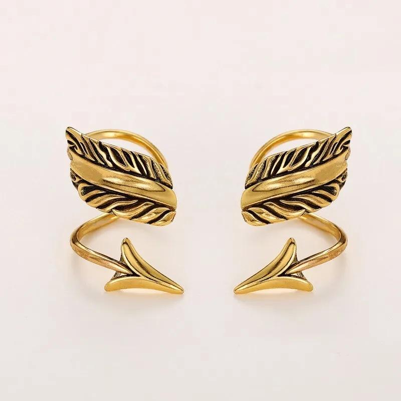 

BELLA BOX унисекс зажимы для ушей стрелка кость зажимы для ушей европейский и американский тренд без сережек для пирсинга подарок на вечеринку single золотой