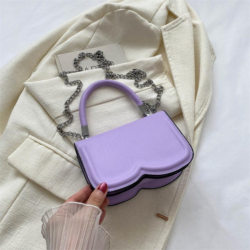 Stylish Fresh Texture Handbag 2023 Summer New Simple Solid Color Single Shoulder Slant Bag