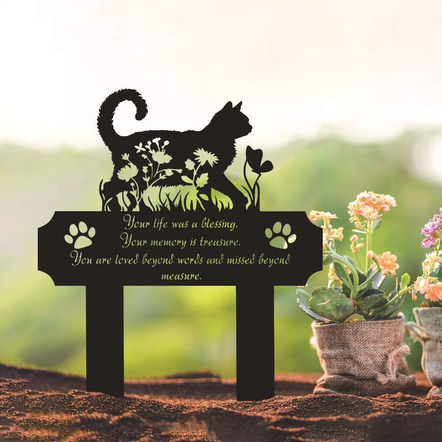 Animal Wrought Iron Floor Silhouette for Outdoor Courtyard and Lawn Decoration