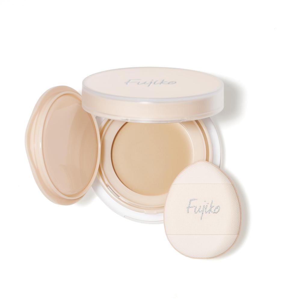 Fujiko Touch-Up Compact (01 Light Beige) (SPF50+ PA++++) with Dedicated Puff. Touch-up Foundation, Cream Foundation, High Coverage, Moisturizing,