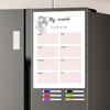 Multi-Style Magnetic Message Board: Wipeable Refrigerator Whiteboard Sticker