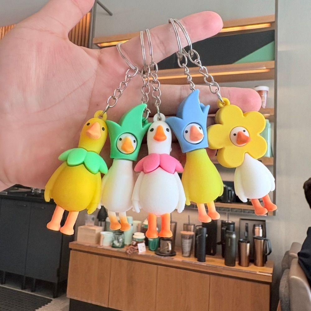 Cartoon Key Ring Personalised Duck Keychain Cute Animal Keychain Car Key Decoration