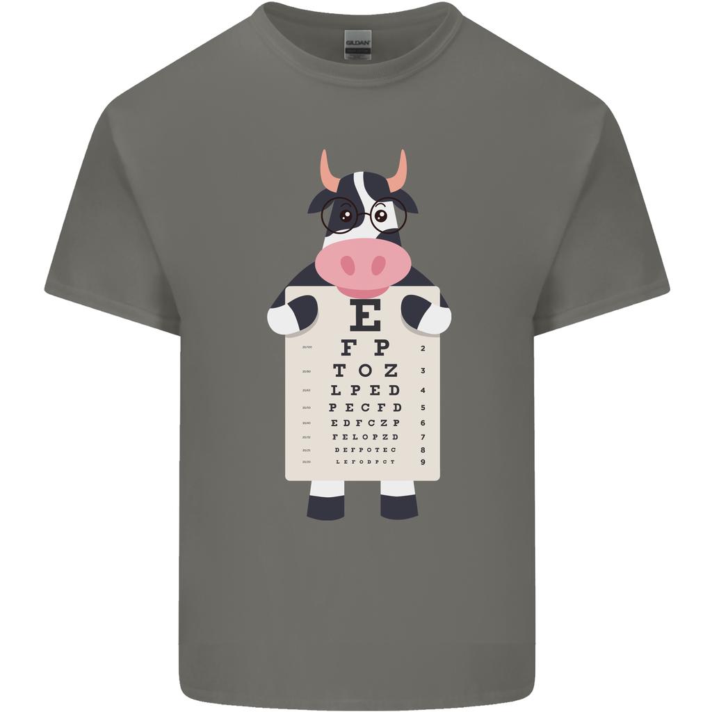 A Cow Holding a Snellen Eye Chart Glasses Unisexs Light Cotton TShirt