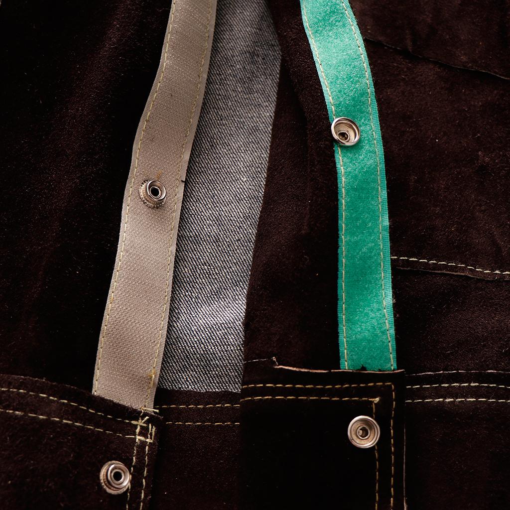 Schweißschutzkleidung Set aus Rindsleder, Braun